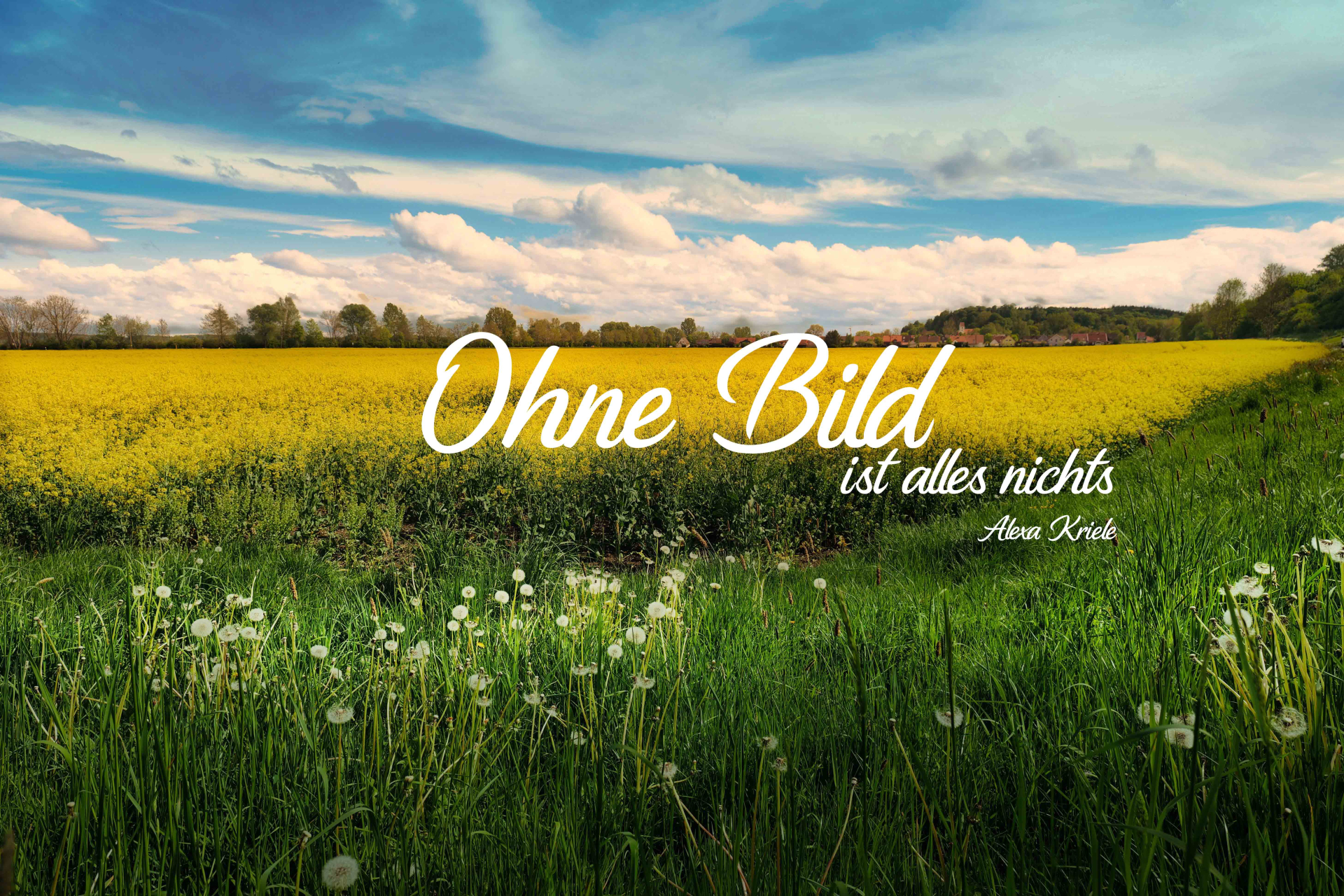Ohne Bild ist alles nichts