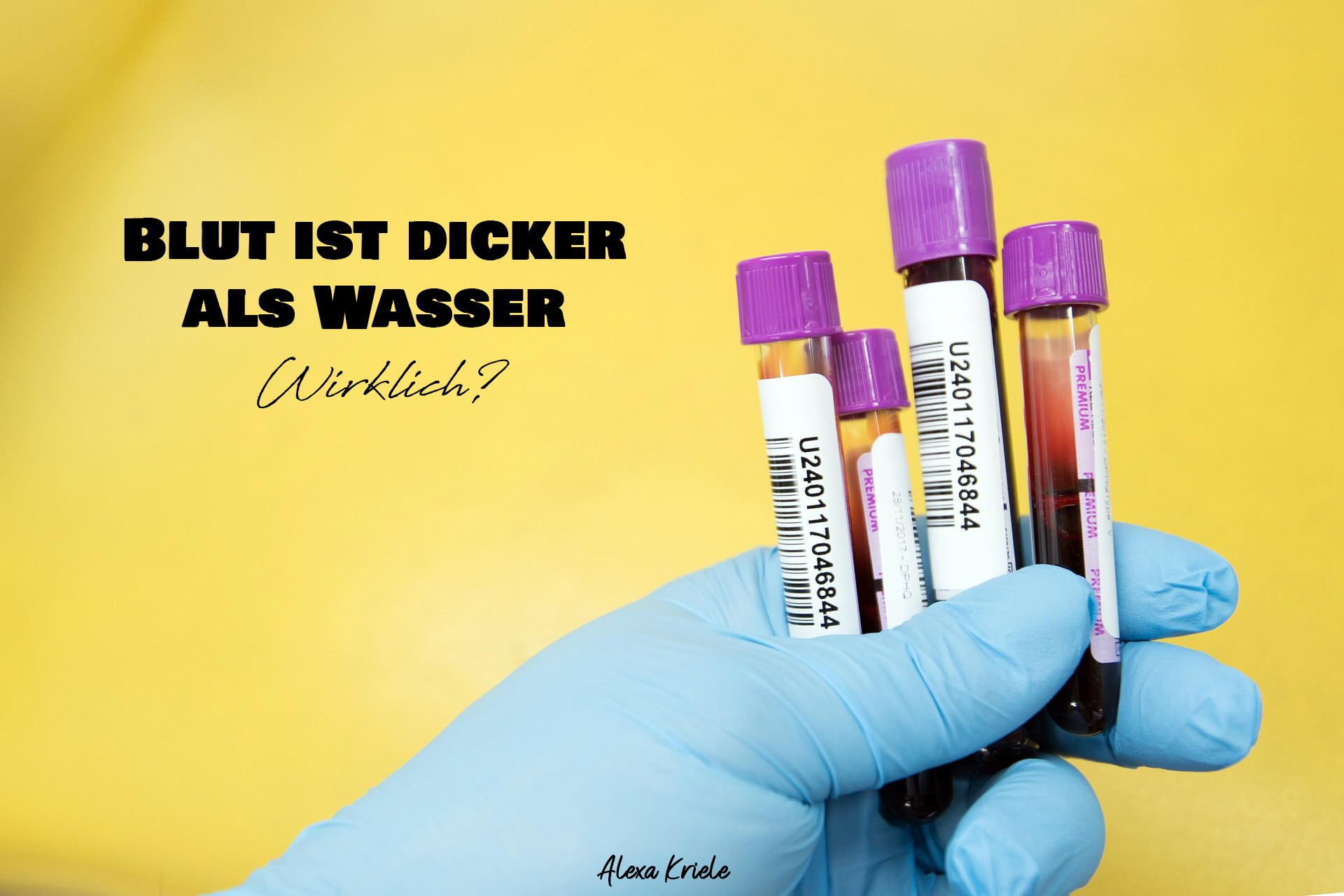 Blut ist dicker als Wasser - Wirklich?
